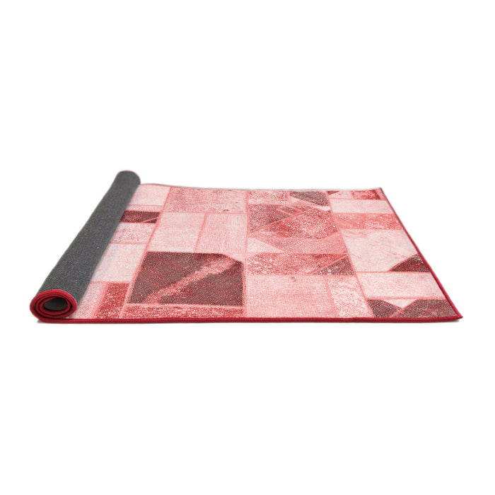 Patchwork Red Transitional Area Rugs