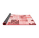 Patchwork Red Transitional Area Rugs