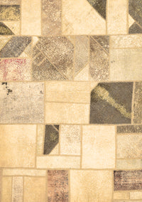 Patchwork Brown Transitional Rug, abs5623brn