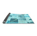 Sideview of Patchwork Light Blue Transitional Rug, abs5623lblu