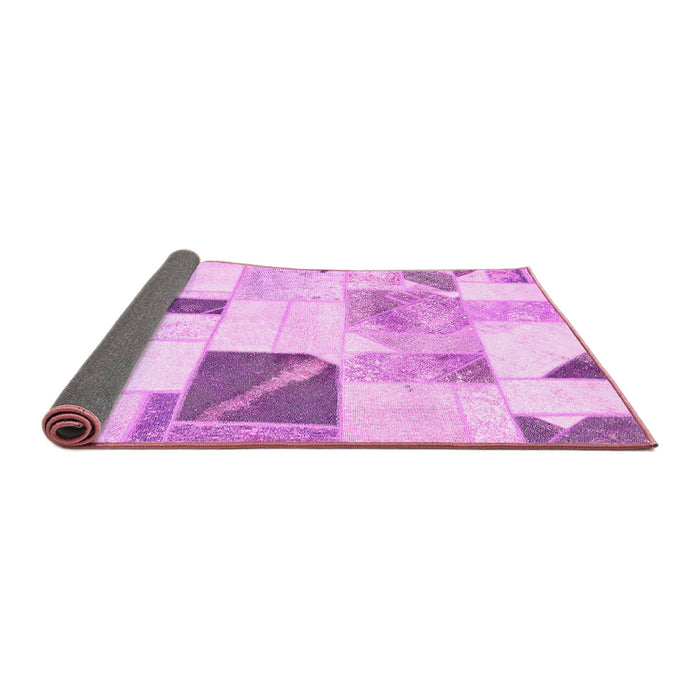 Sideview of Patchwork Pink Transitional Rug, abs5623pnk