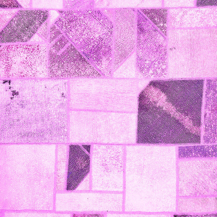 Patchwork Pink Transitional Rug, abs5623pnk