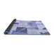 Sideview of Patchwork Blue Transitional Rug, abs5623blu