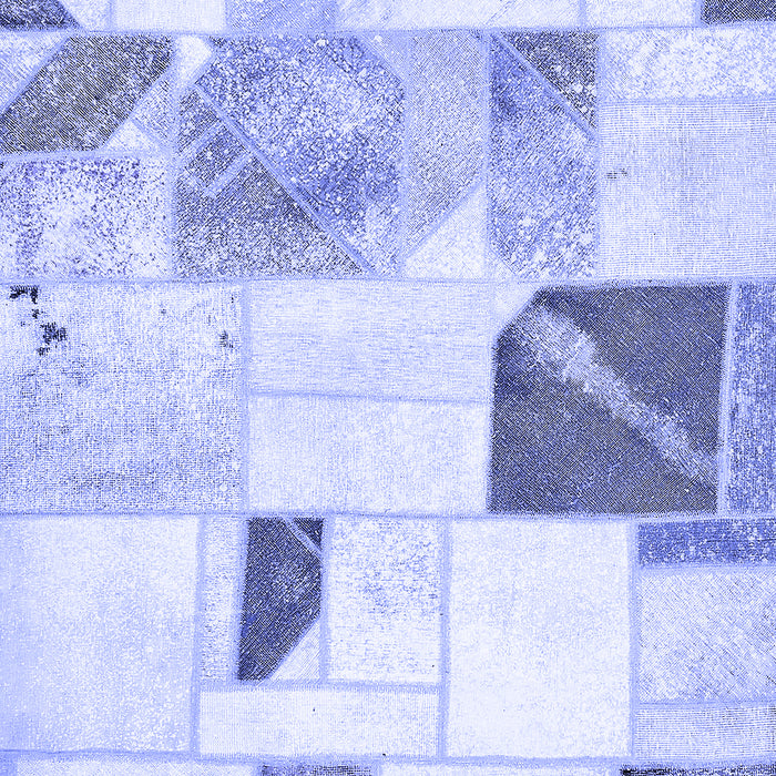 Patchwork Blue Transitional Rug, abs5623blu