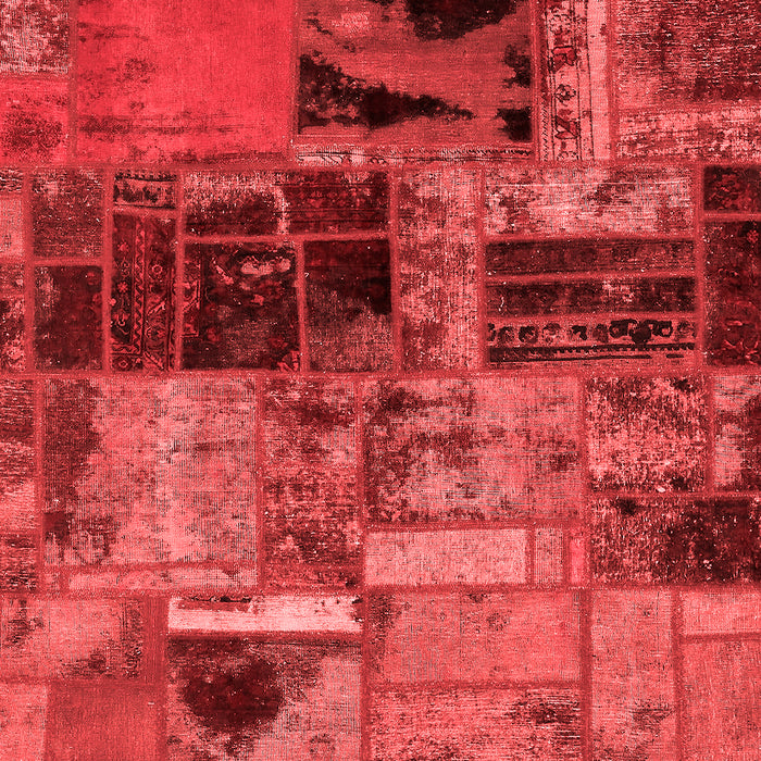 Patchwork Red Transitional Area Rugs