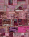 Abstract Purple Pink Patchwork Rug, abs5624