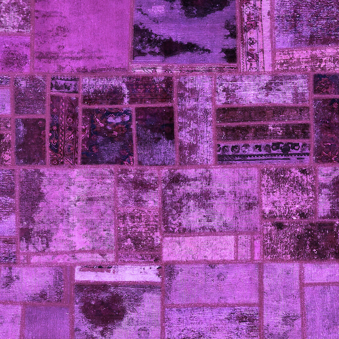 Patchwork Purple Transitional Rug, abs5624pur