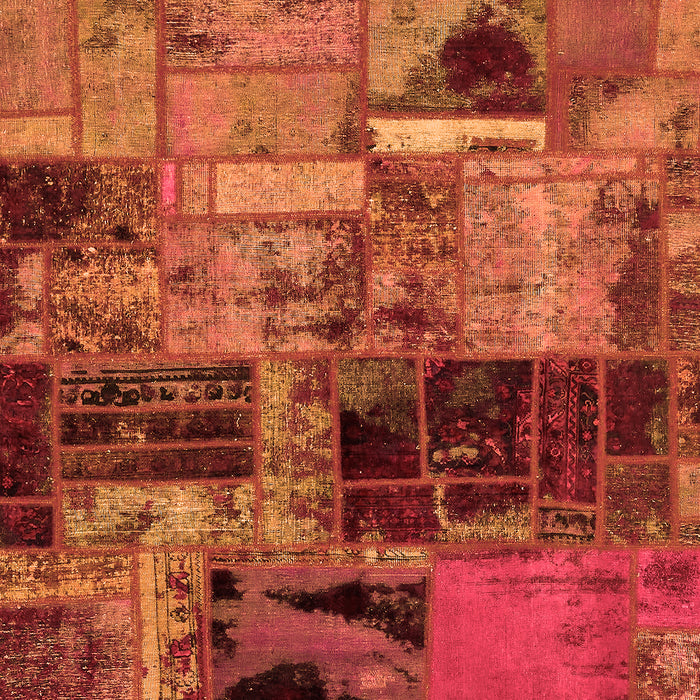 Patchwork Orange Transitional Rug, abs5624org