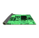 Sideview of Patchwork Green Transitional Rug, abs5625grn