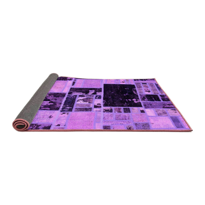 Sideview of Patchwork Pink Transitional Rug, abs5625pnk