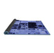 Sideview of Patchwork Blue Transitional Rug, abs5625blu