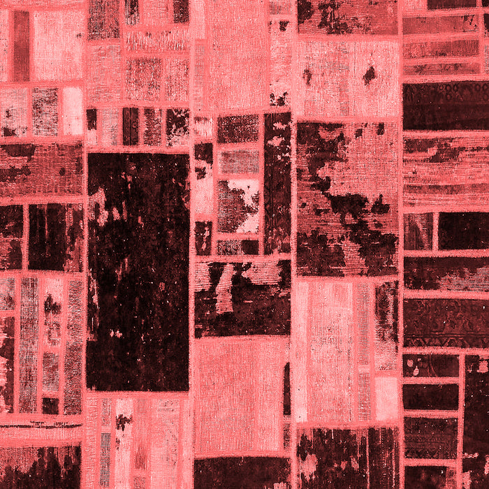 Patchwork Red Transitional Rug, abs5625red