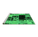 Sideview of Machine Washable Patchwork Green Transitional Area Rugs, wshabs5625grn