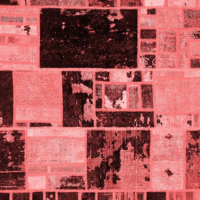 Patchwork Red Transitional Area Rugs