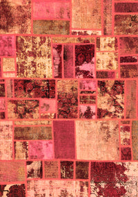 Patchwork Orange Transitional Rug, abs5626org