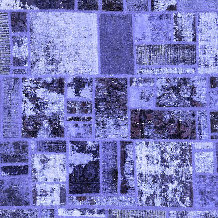 Patchwork Blue Transitional Rug, abs5626blu