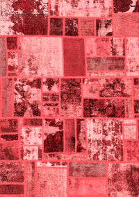 Patchwork Red Transitional Rug, abs5626red