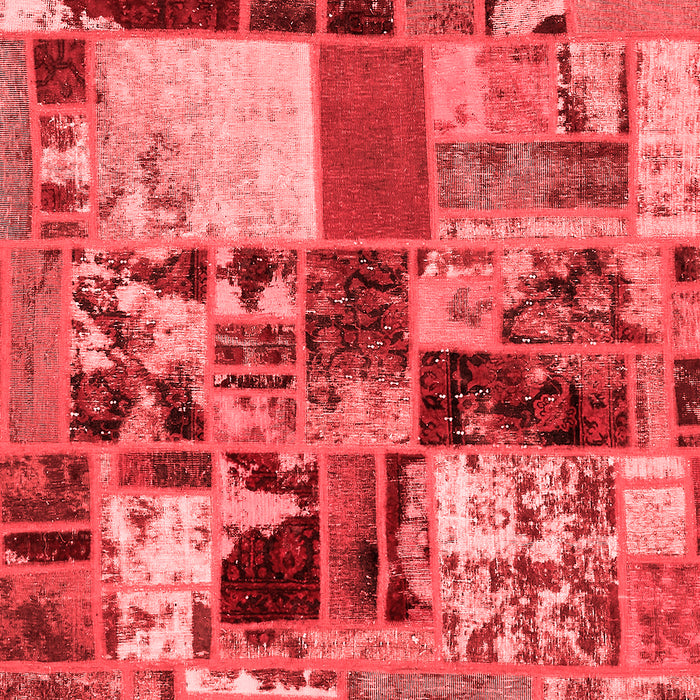 Patchwork Red Transitional Area Rugs