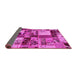 Sideview of Patchwork Pink Transitional Rug, abs5626pnk