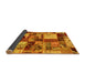 Sideview of Patchwork Yellow Transitional Rug, abs5626yw