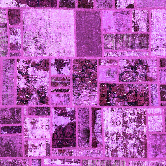 Patchwork Purple Transitional Rug, abs5626pur