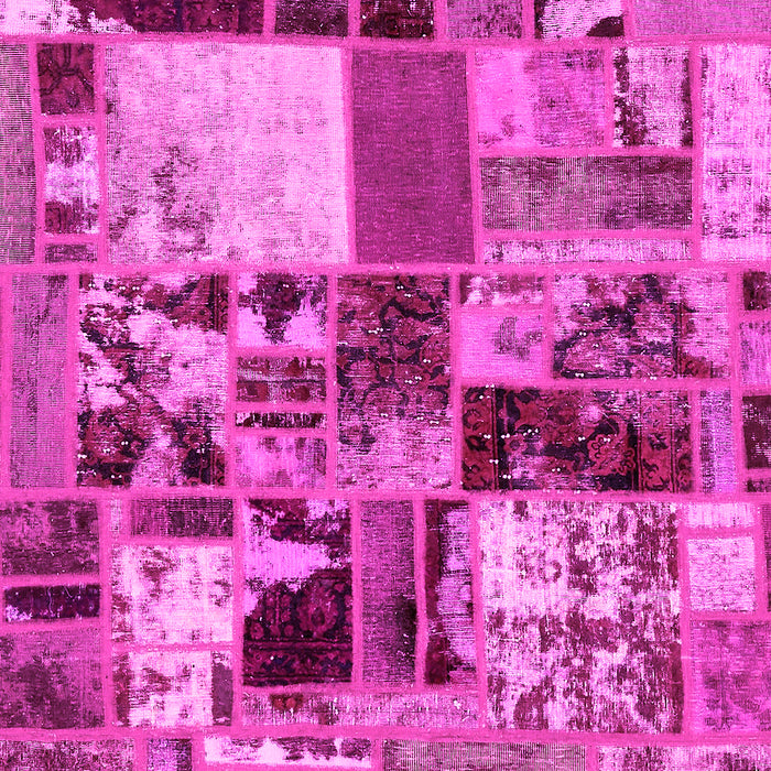 Patchwork Pink Transitional Rug, abs5626pnk