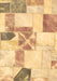 Patchwork Brown Transitional Rug, abs5627brn