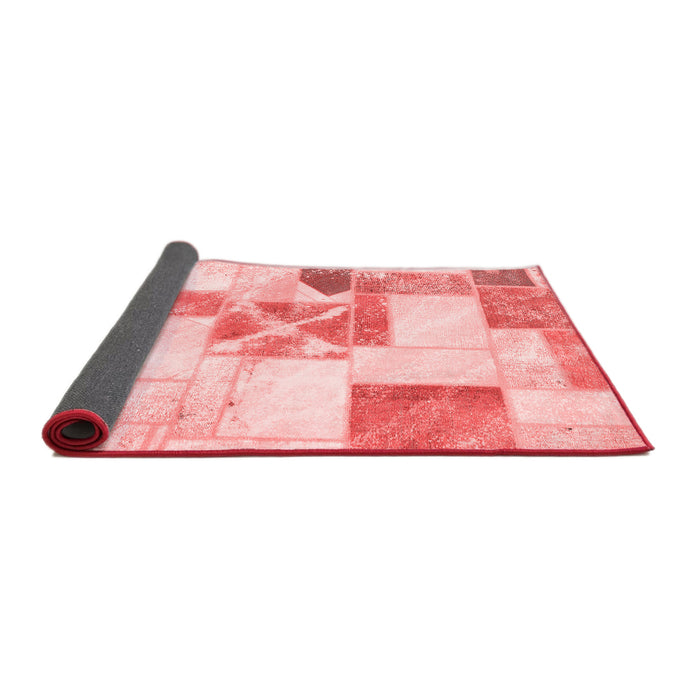 Patchwork Red Transitional Area Rugs