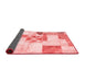 Patchwork Red Transitional Area Rugs