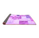 Sideview of Patchwork Purple Transitional Rug, abs5627pur