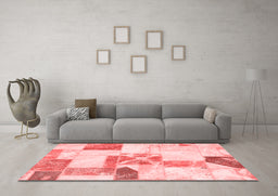 Transitional Red Washable Rugs