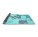 Sideview of Patchwork Light Blue Transitional Rug, abs5627lblu