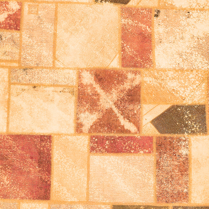 Patchwork Orange Transitional Rug, abs5627org