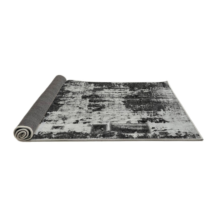 Sideview of Patchwork Gray Transitional Rug, abs5628gry