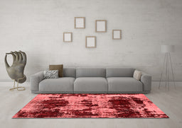 Transitional Red Washable Rugs