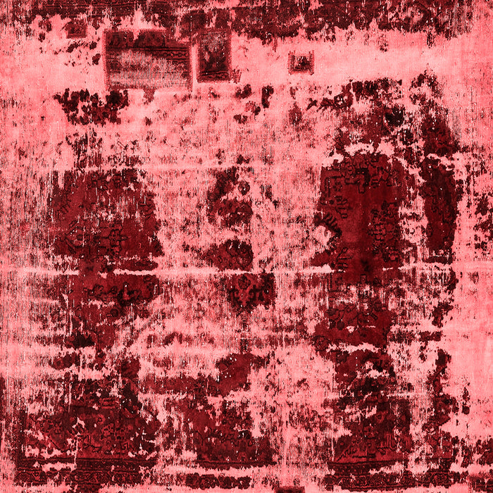 Machine Washable Patchwork Red Transitional Rug, wshabs5628red