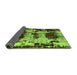 Sideview of Patchwork Green Transitional Rug, abs5628grn