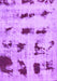 Machine Washable Persian Purple Bohemian Area Rugs, wshabs5629pur
