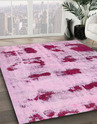 Abstract Pink Persian Rug, abs5629