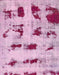 Machine Washable Abstract Pink Rug, wshabs5629