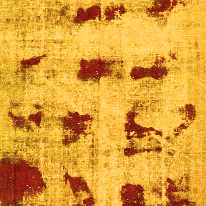 Machine Washable Persian Yellow Bohemian Rug, wshabs5629yw