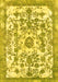 Abstract Yellow Modern Rug, abs562yw