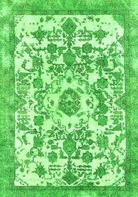 Abstract Green Modern Rug, abs562grn