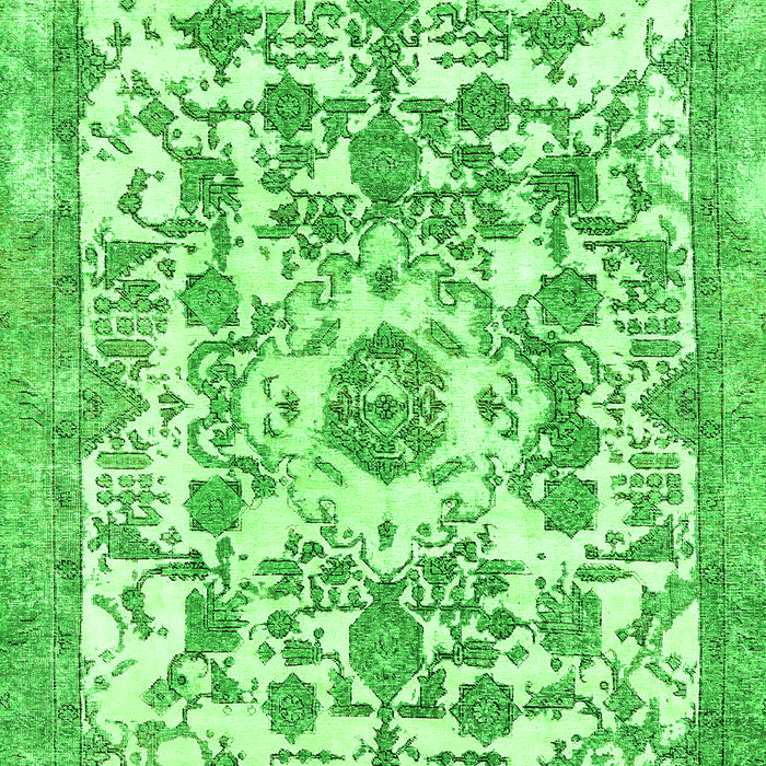 Machine Washable Abstract Green Modern Area Rugs, wshabs562grn
