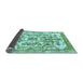 Sideview of Abstract Light Blue Modern Rug, abs562lblu