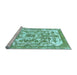 Sideview of Machine Washable Abstract Light Blue Modern Rug, wshabs562lblu