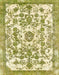 Abstract Dark Yellow Green Modern Rug, abs562