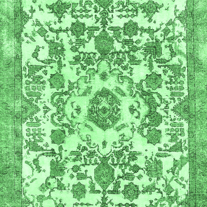 Machine Washable Abstract Emerald Green Modern Area Rugs, wshabs562emgrn