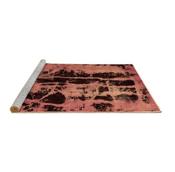 Sideview of Machine Washable Persian Brown Bohemian Rug, wshabs5630brn