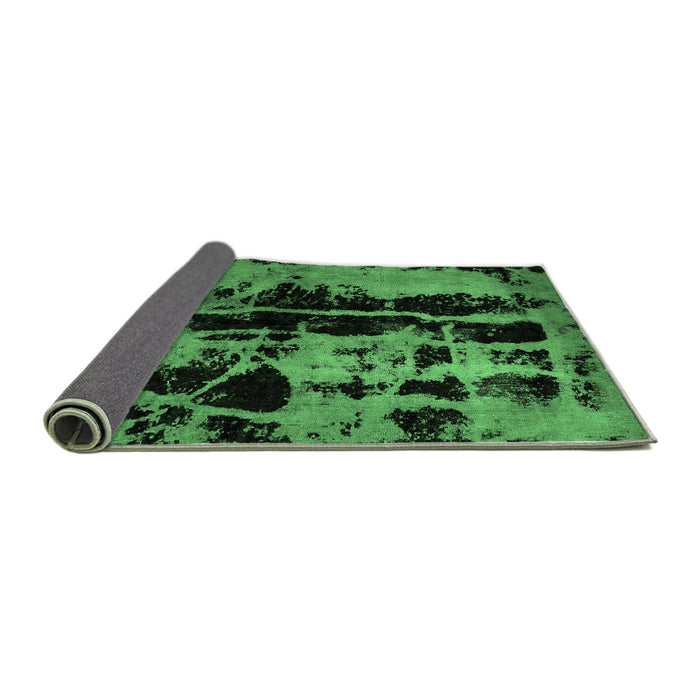 Sideview of Persian Emerald Green Bohemian Rug, abs5630emgrn